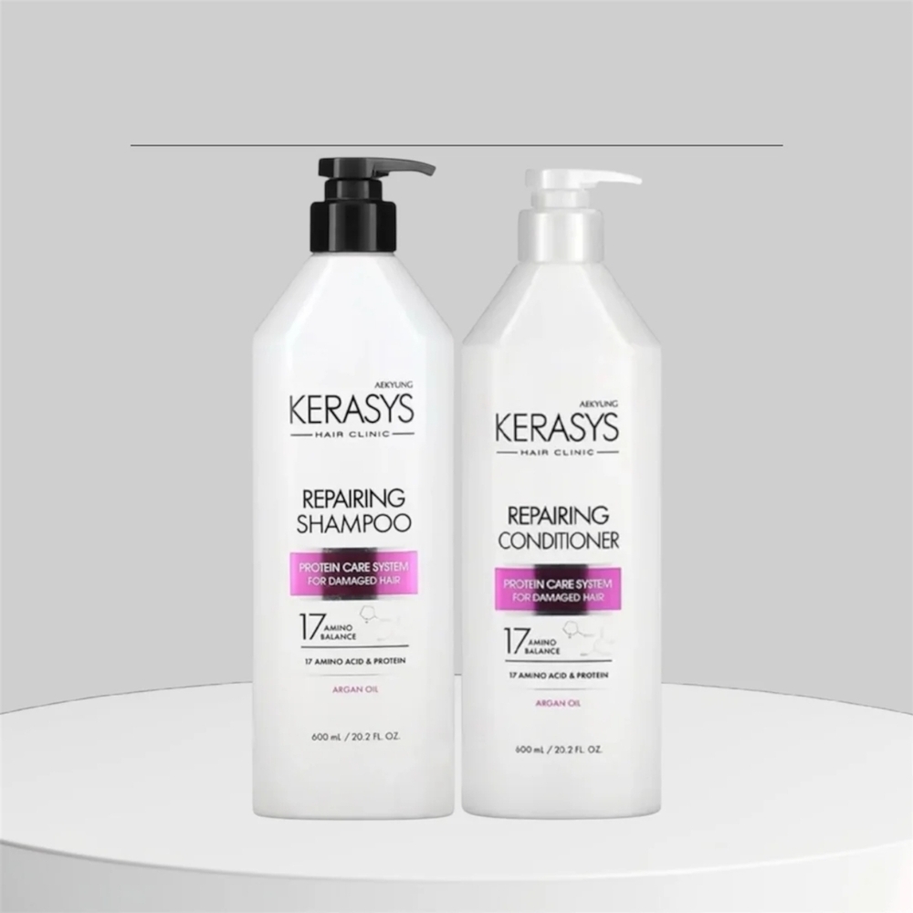 Repairing Shampoo and Conditioner Set - Black and White